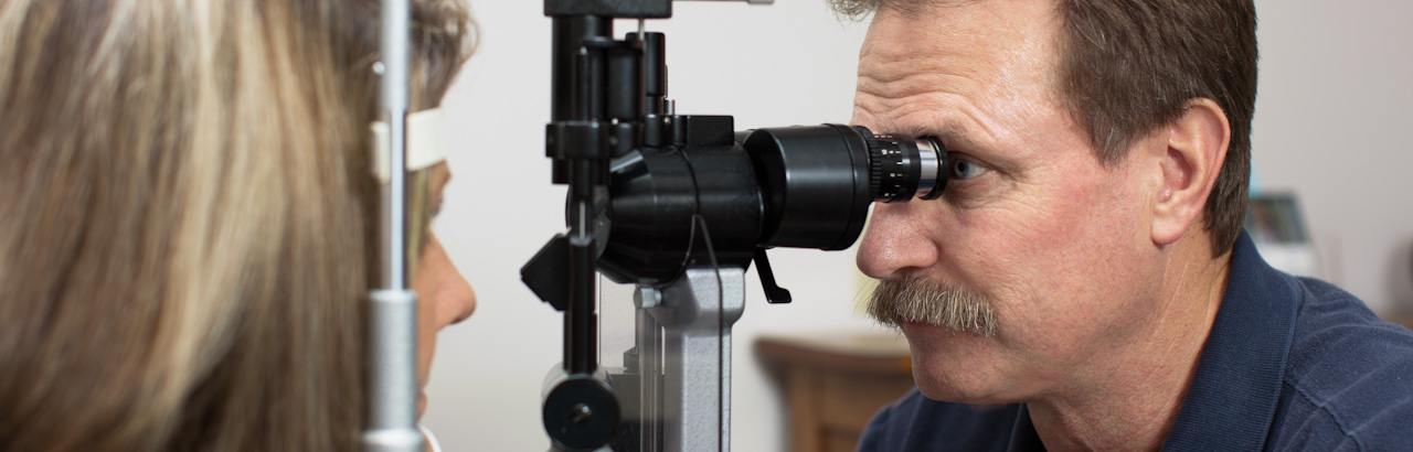 Dr McCubbin examining a patient
